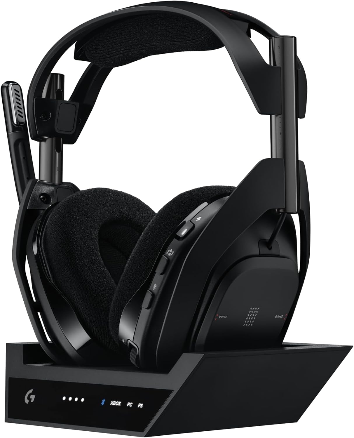 Auriculares inalámbricos para juegos Logitech G ASTRO A50 X LIGHTSPEED, PLAYSYNC, controladores de audio de grafeno PRO-G, compatibles con Xbox, PlayStation, PC/Mac, color negro